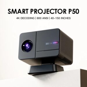 P50 Portable Android Projector support 8K home theatre mini projector