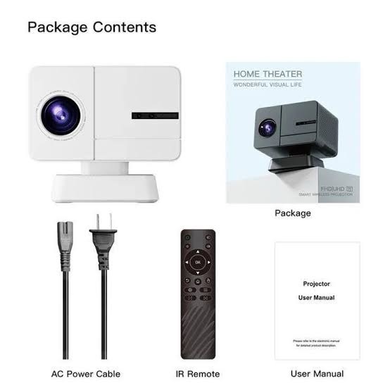 P50 Portable Android Projector support 8K home theatre mini projector - Image 2